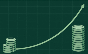 Systematic Investment Plan (SIP) concept with growing coins and mutual fund jar